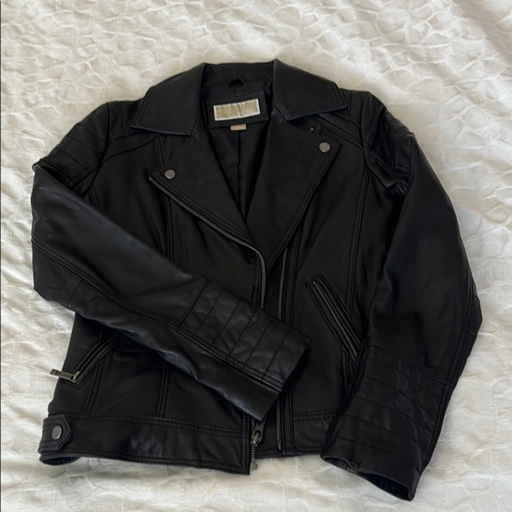 NWOT Michael Kors 100% leather jacket